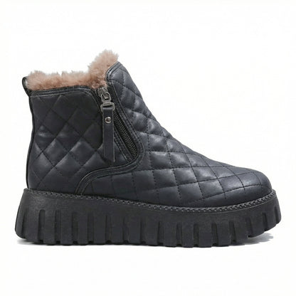 Damen Schneestiefel Orthopädisch Warm Winterstiefel