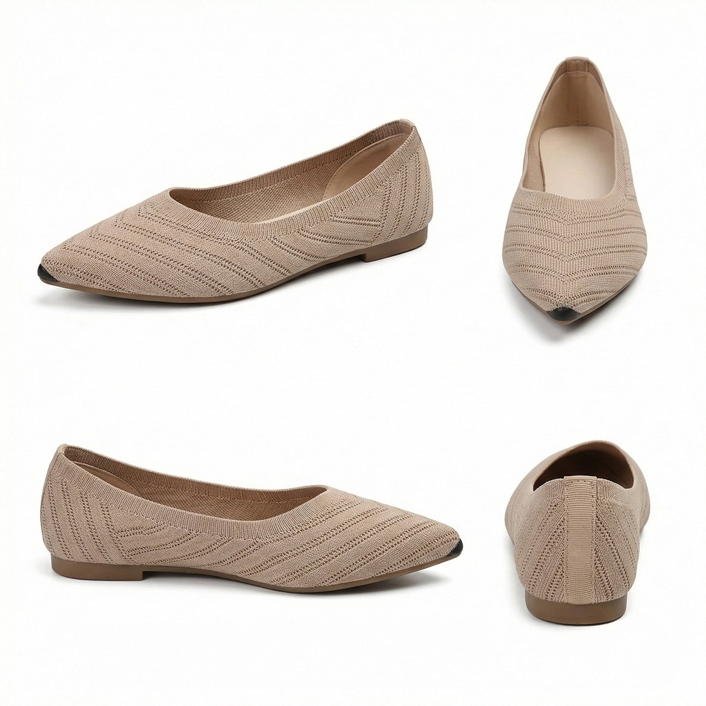 Flache Schuhe Damen Mode Bequem