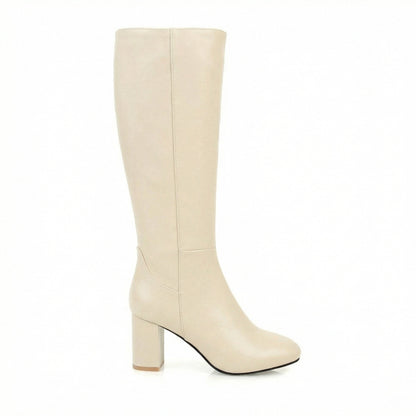 Damen Stiefel Warm Bequem Lang Schick