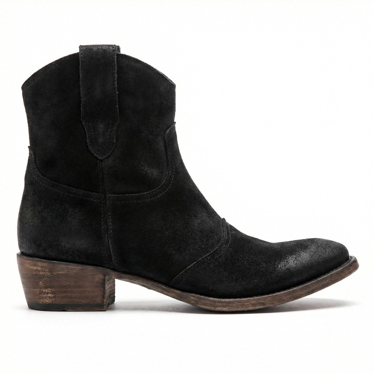 Western Stiefel Damen Kurz Wildleder Knöchelstiefel