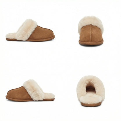 Damenschuhe Hausschuhe Warm Fell Winter
