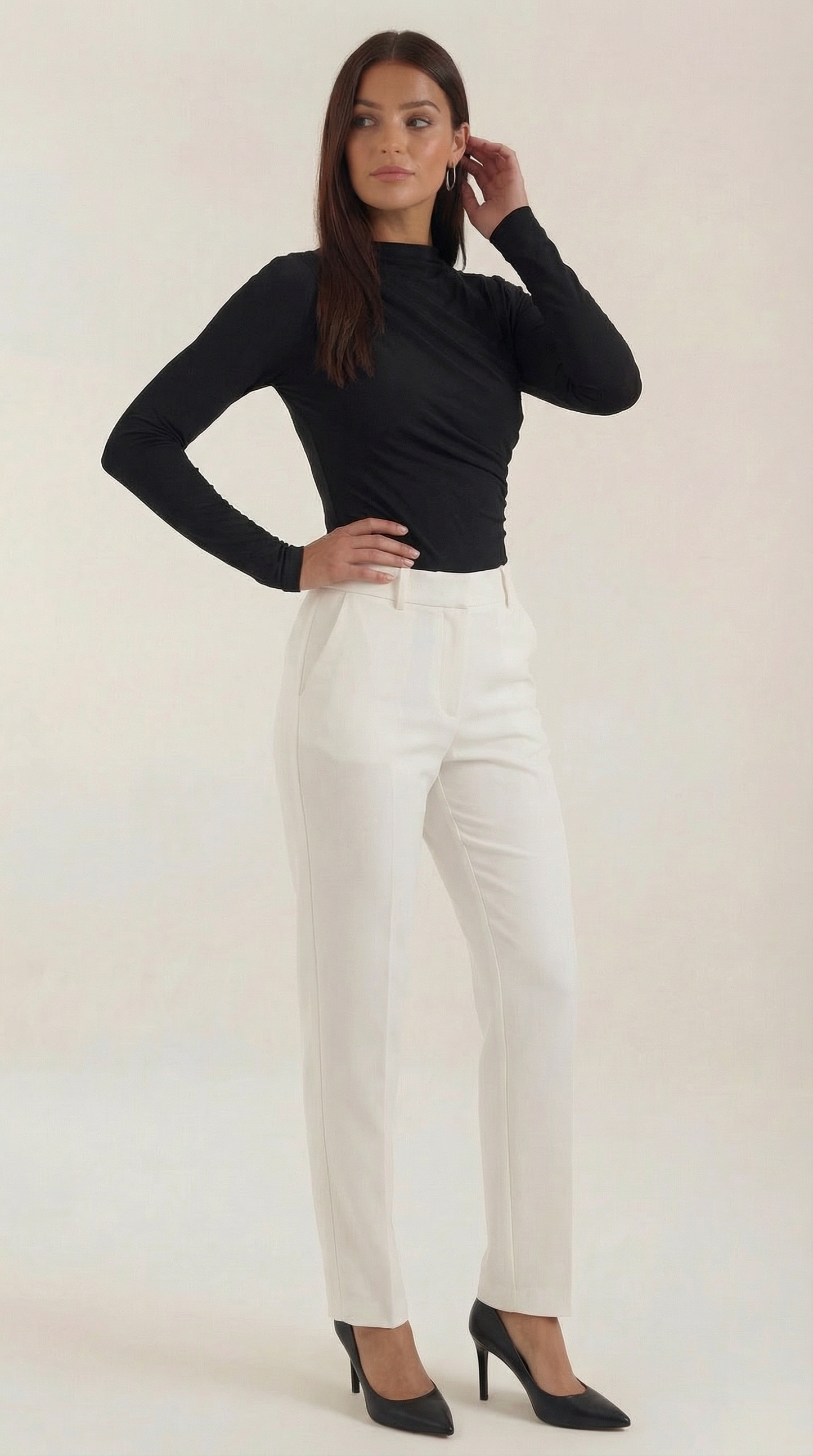 Geraffter Langarm-Body für Frauen Modern - BerlinGlamour
