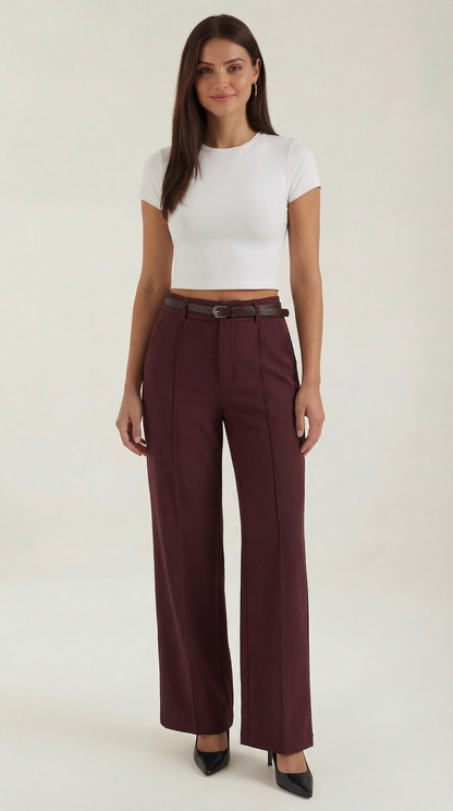 Weite Stoffhose Damen Bequem Komfort - BerlinGlamour