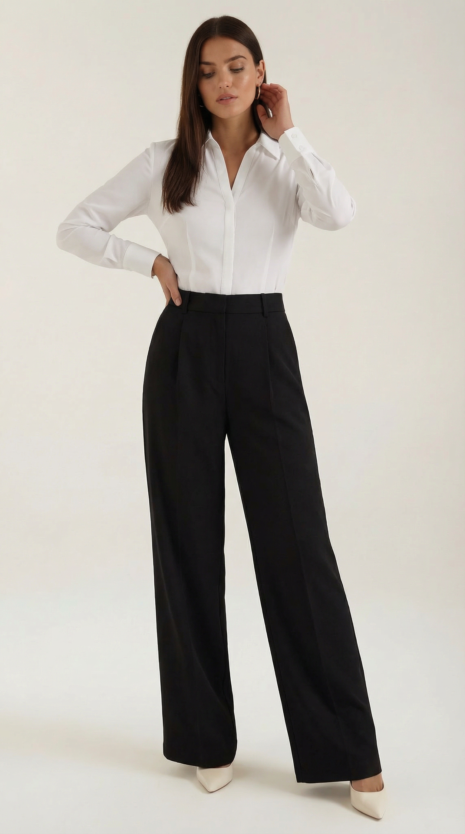 Weite Damen Hose mit elastischem Bund - BerlinGlamour