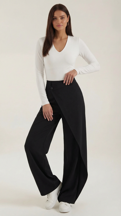 Asymmetrische Jeans Hose Frauen Trendy - BerlinGlamour