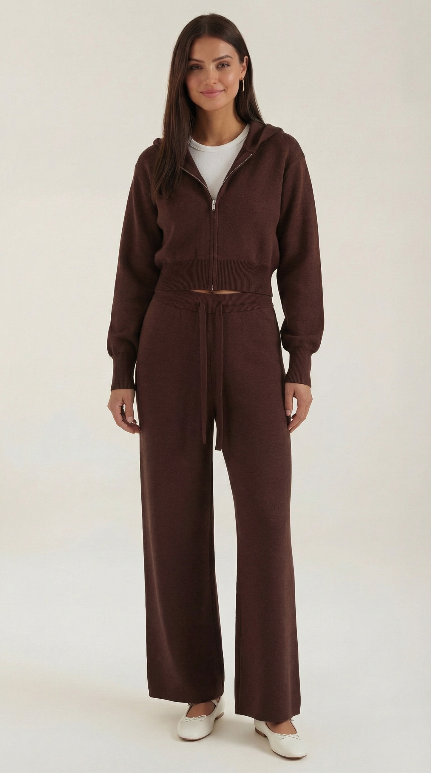Weiches Strick-Co-ord-Set Damen - BerlinGlamour
