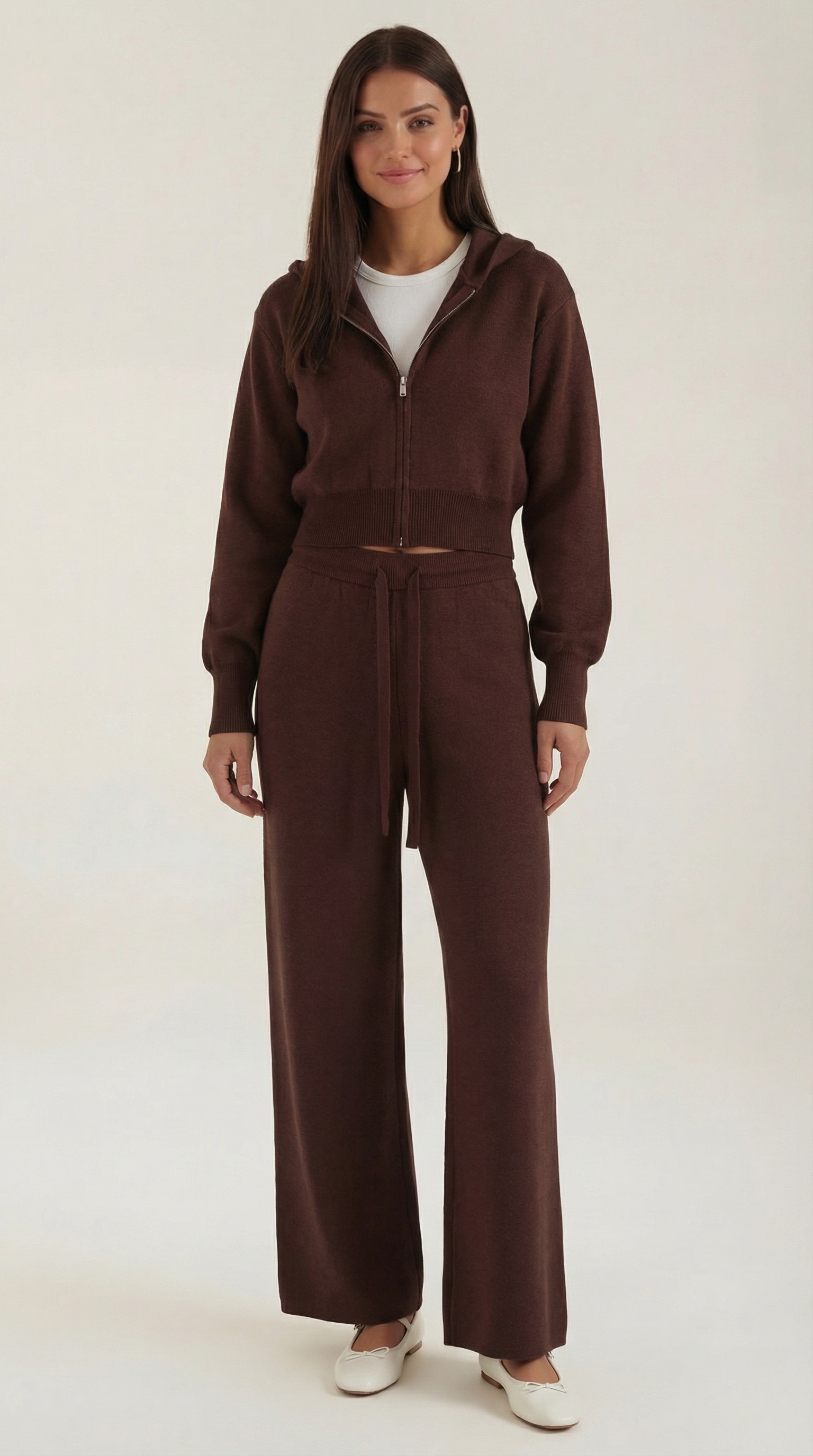 Weiches Strick-Co-ord-Set Damen - BerlinGlamour