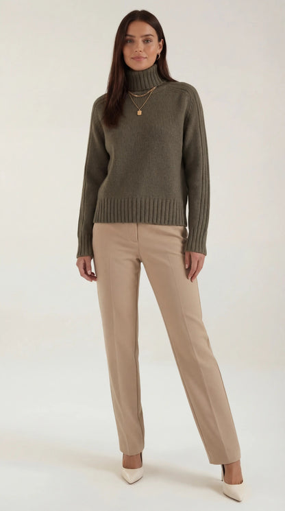 Großer Oversize Rollkragenpullover Damen - BerlinGlamour