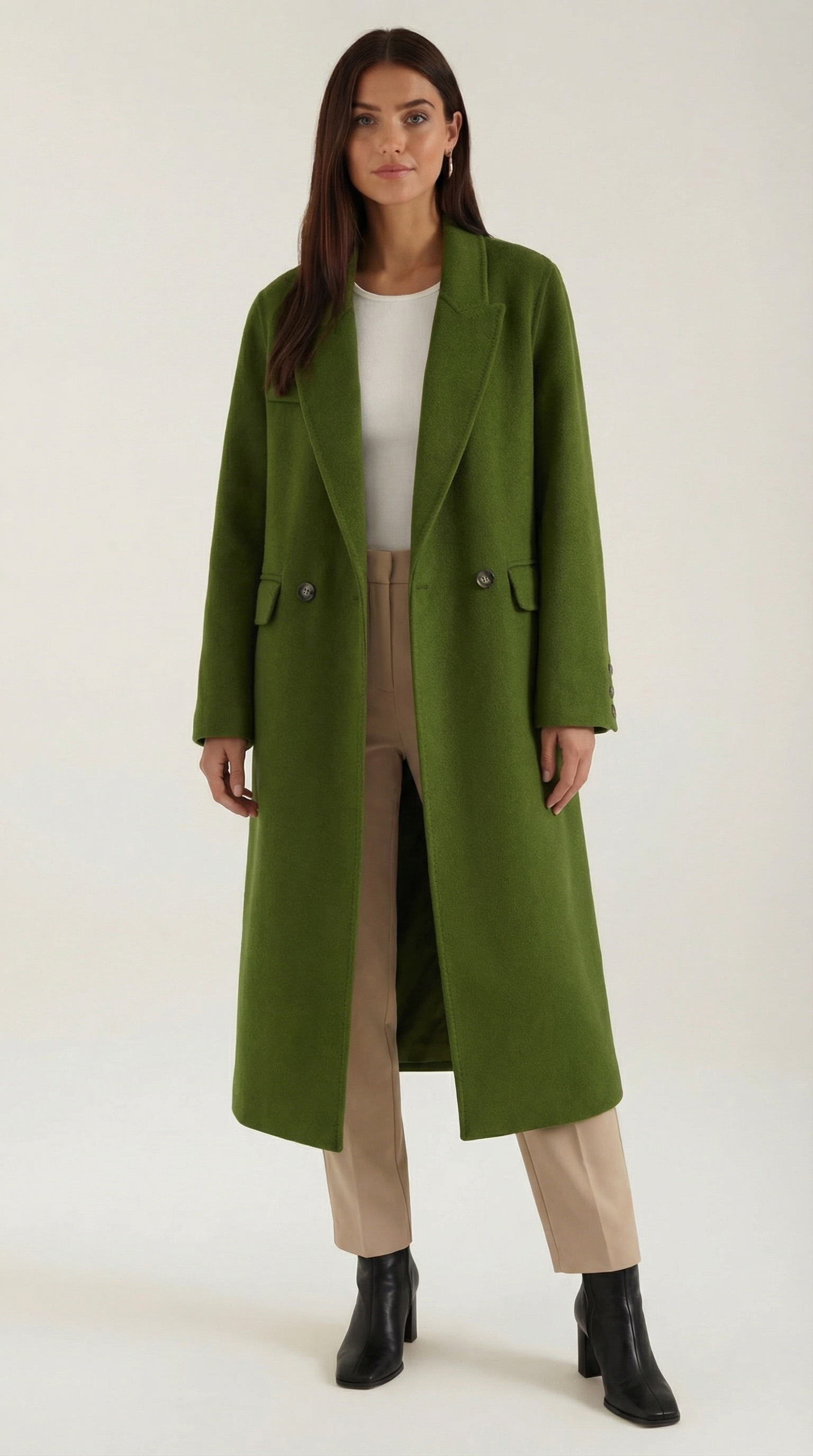 Damen Winter-Trenchcoat Lang Wasserfest - BerlinGlamour