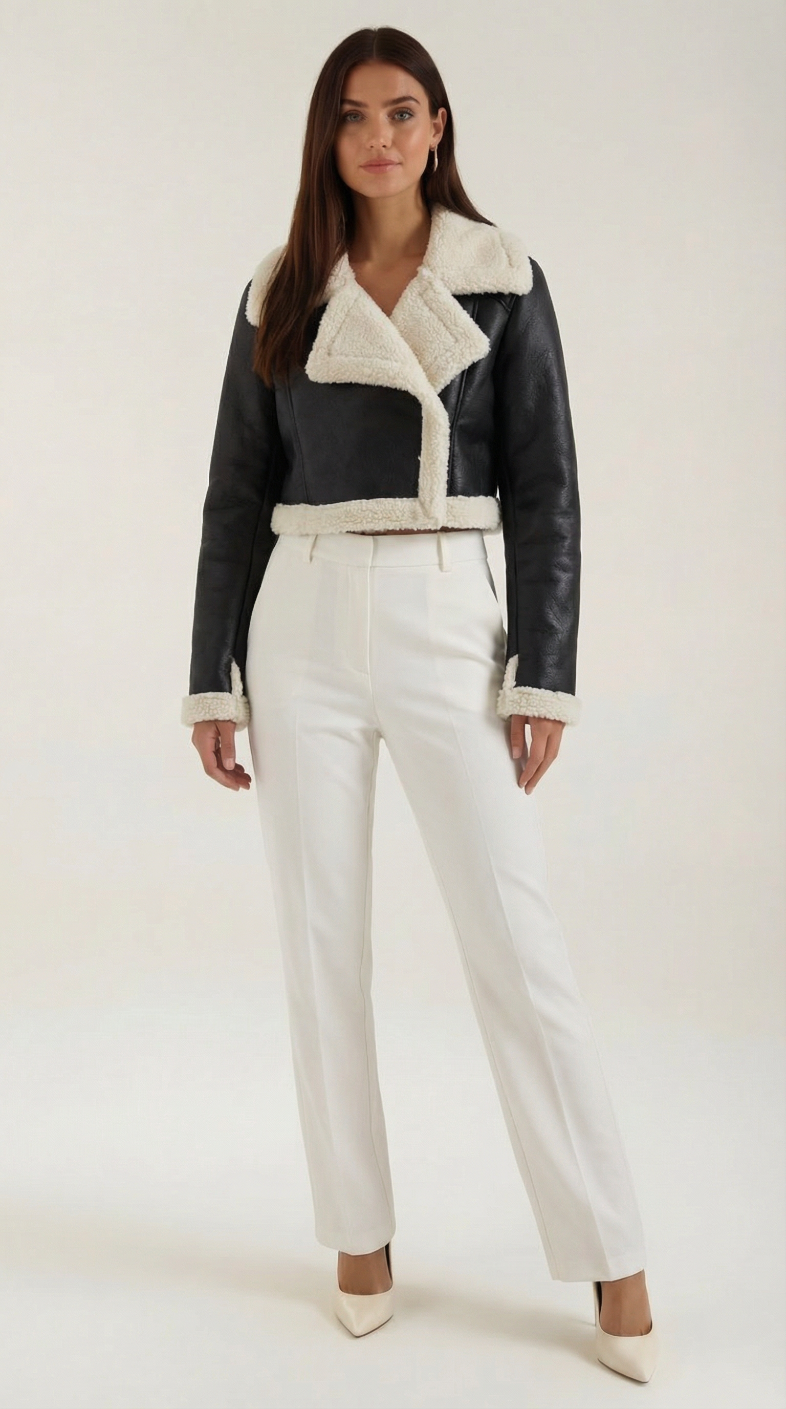 Kurze Fleecejacke Damen Warm Verkürzt - BerlinGlamour