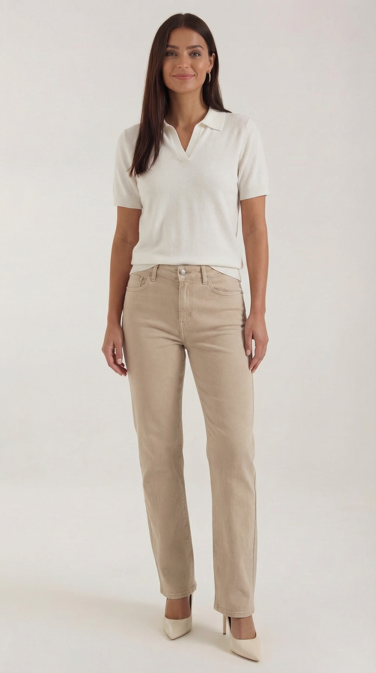 Damen Polo Shirt Kurzarm Strick Tops - BerlinGlamour