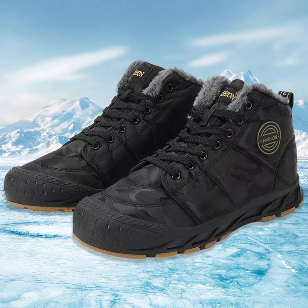 Herren Schuhe Wasserdicht Rutschfest Baumwolle Sneaker - BerlinGlamour