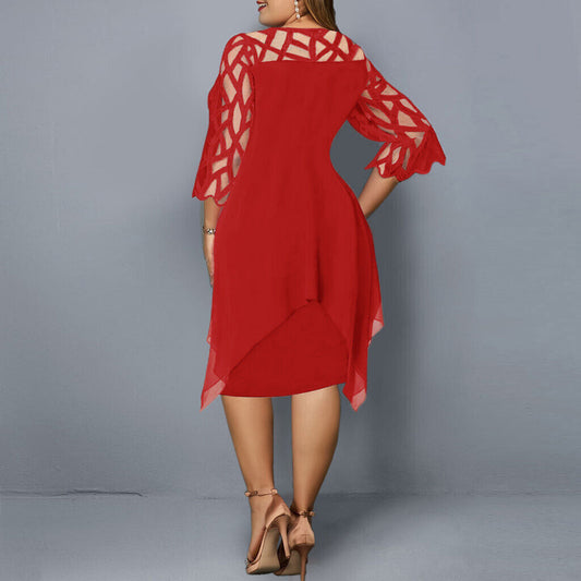 Harper: Elegantes Midi-Kleid in großer Größe