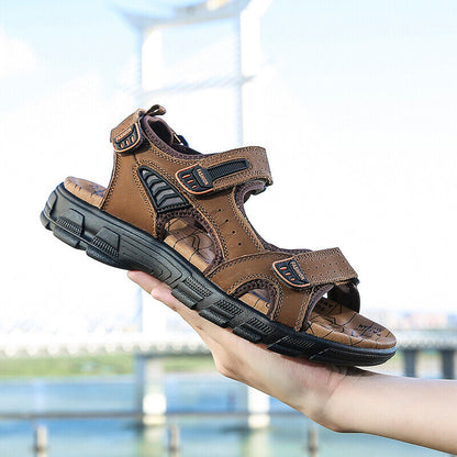 Sandalen Bequem Klettverschluss Damenschuhe Sommer