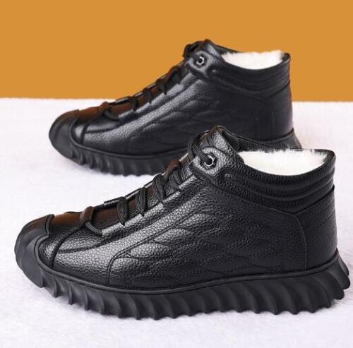 Winterschuhe Damen Warm Pelzgefüttert Schnürsenkel