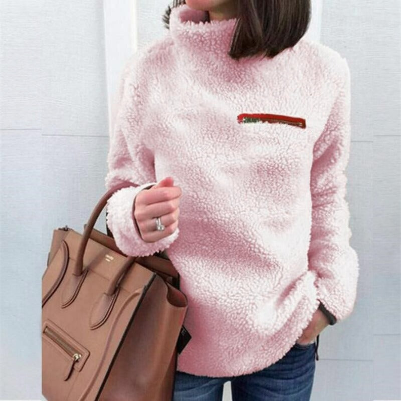 Alwine Damen Rollkragenpullover: Superweicher, bequemer Winterpullover in Uni