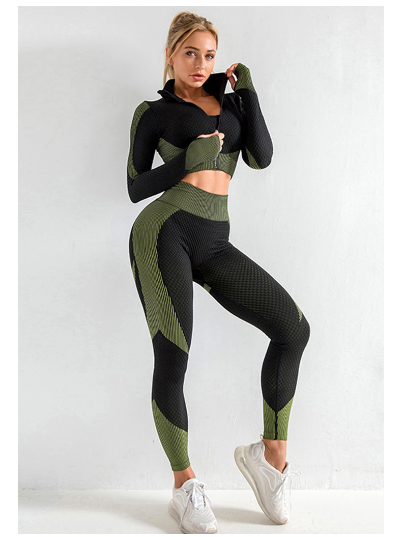Sportleggings Set Damen High Waist Nahtlos - BerlinGlamour