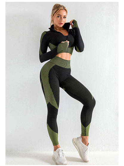 Sportleggings Set Damen High Waist Nahtlos - BerlinGlamour