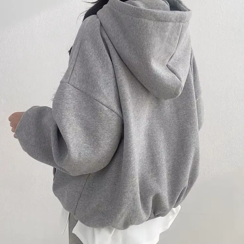 Fleece Hoodie Warm Gefüttert Damen Herren - BerlinGlamour