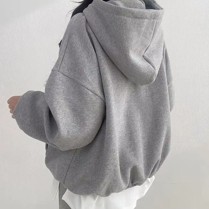 Fleece Hoodie Warm Gefüttert Damen Herren - BerlinGlamour
