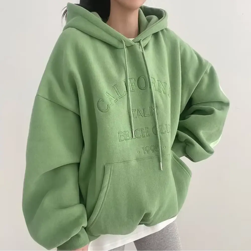 Fleece Hoodie Warm Gefüttert Damen Herren