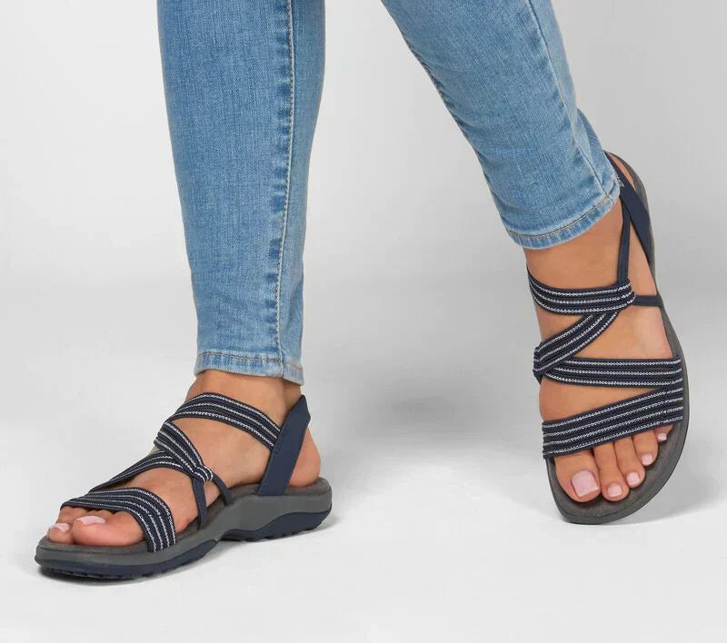 Orthopädische Sandalen Damen Komfortabel Elegant Stützend
