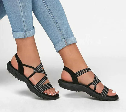 Orthopädische Sandalen Damen Komfortabel Elegant Stützend