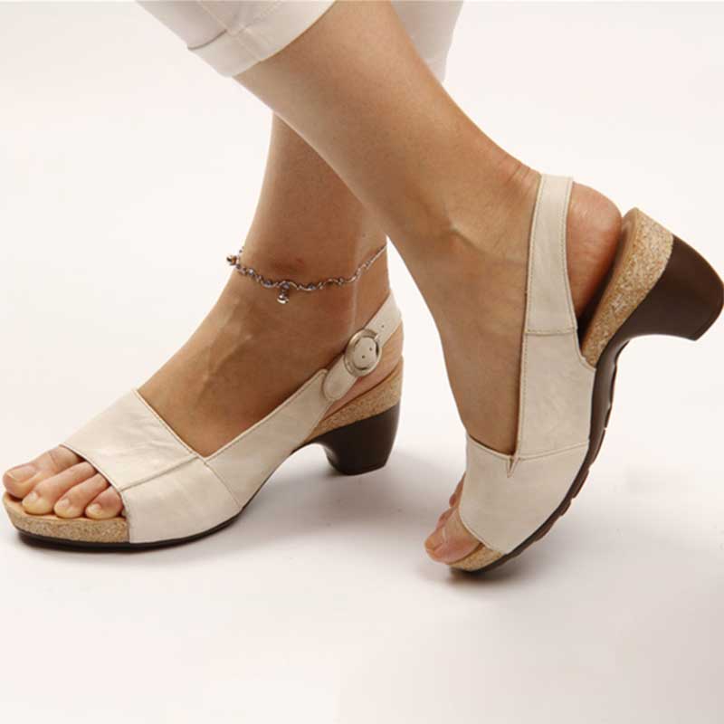 Damen Sandalen Orthopädisch mit Absatz bequem