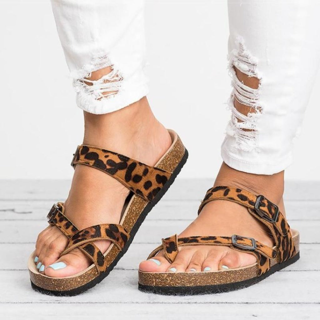 Sandale Rom Stil Flip Flops Große Größen Flacher Absatz