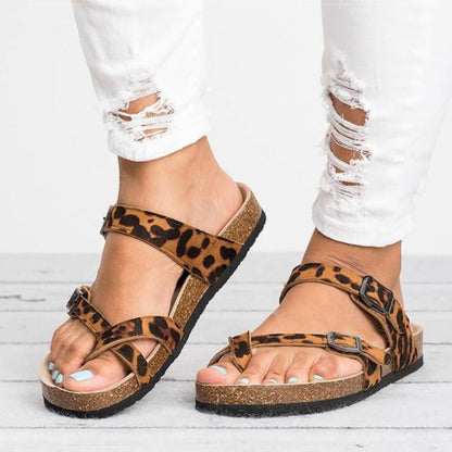 Sandale Rom Stil Flip Flops Große Größen Flacher Absatz