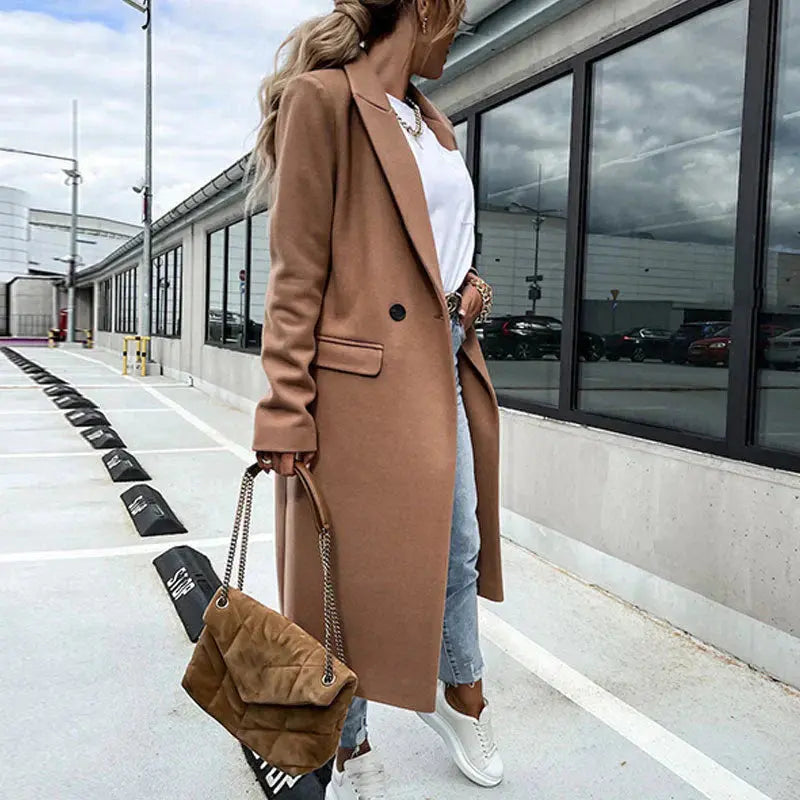 Trenchcoat Damen Elegant Klassisch Schwarz - BerlinGlamour