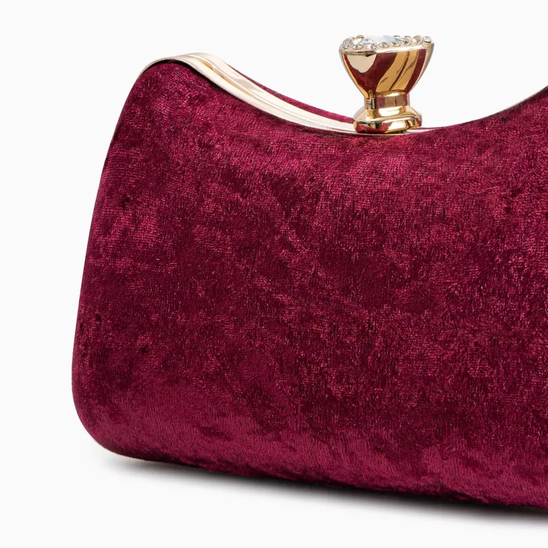 Weinrote Clutch Tasche Damen Abendtasche Elegant