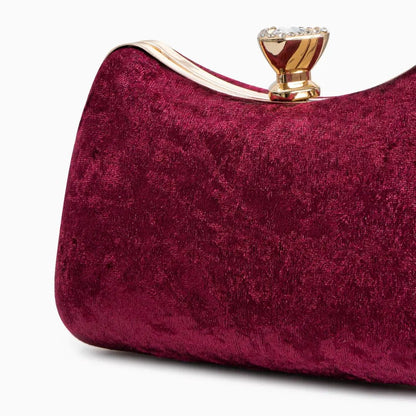 Weinrote Clutch Tasche Damen Abendtasche Elegant