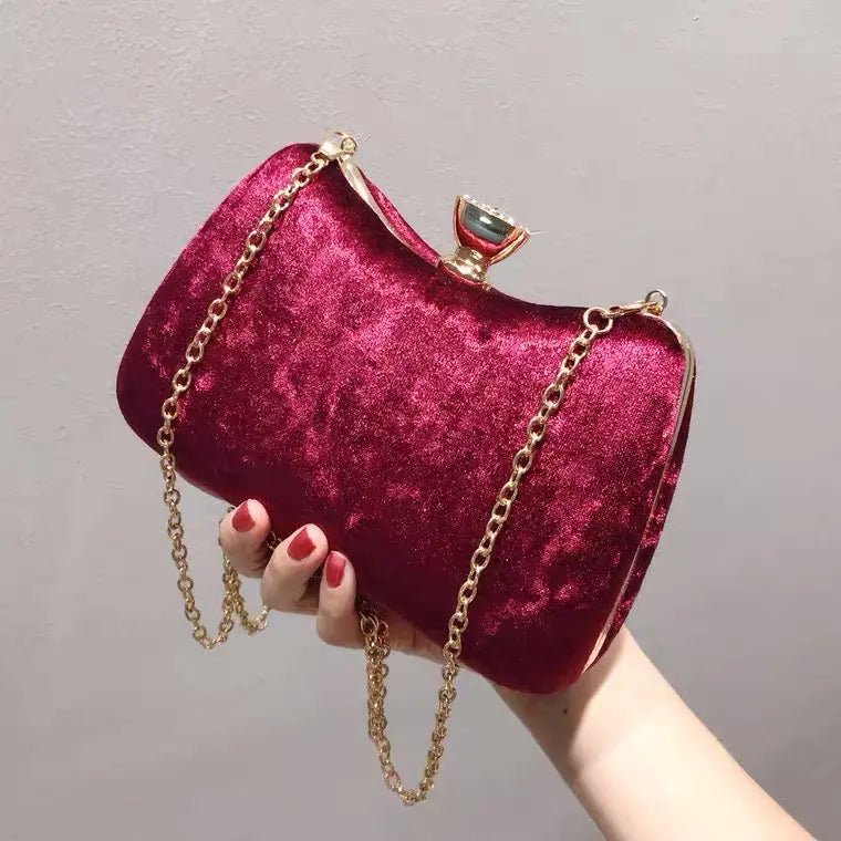 Weinrote Clutch Tasche Damen Abendtasche Elegant