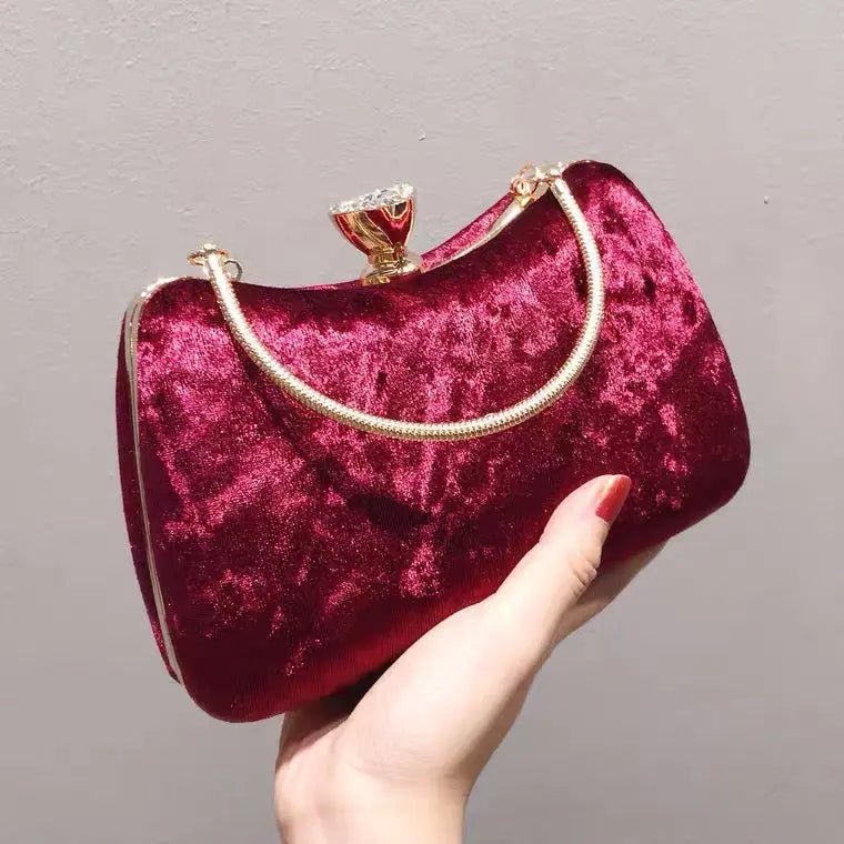 Weinrote Clutch Tasche Damen Abendtasche Elegant