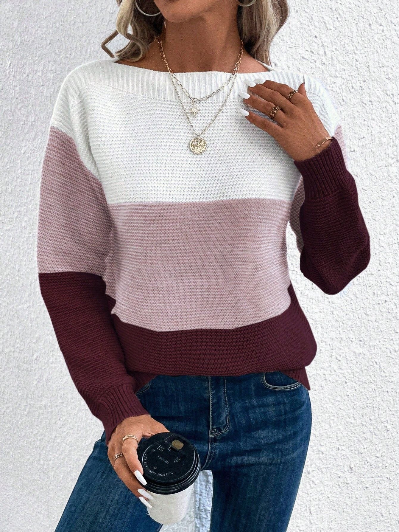Strickpullover Damen Modern Trendy
