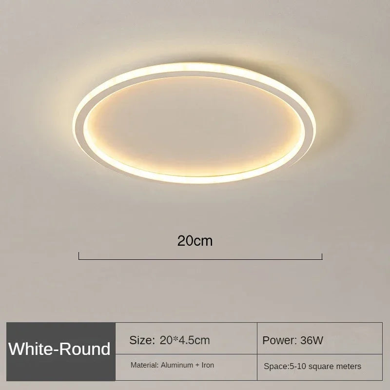 Skandinavische Deckenleuchte Rund LED Modern
