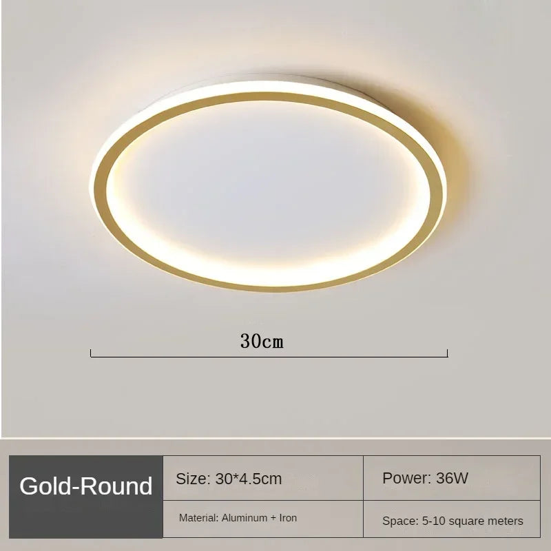 Skandinavische Deckenleuchte Rund LED Modern