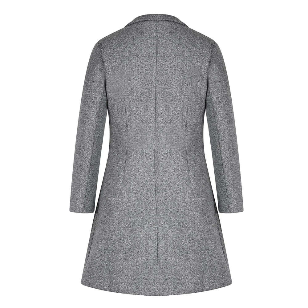 Schwarze Damen Trenchcoat Jacke Übergangsjacke Elegante