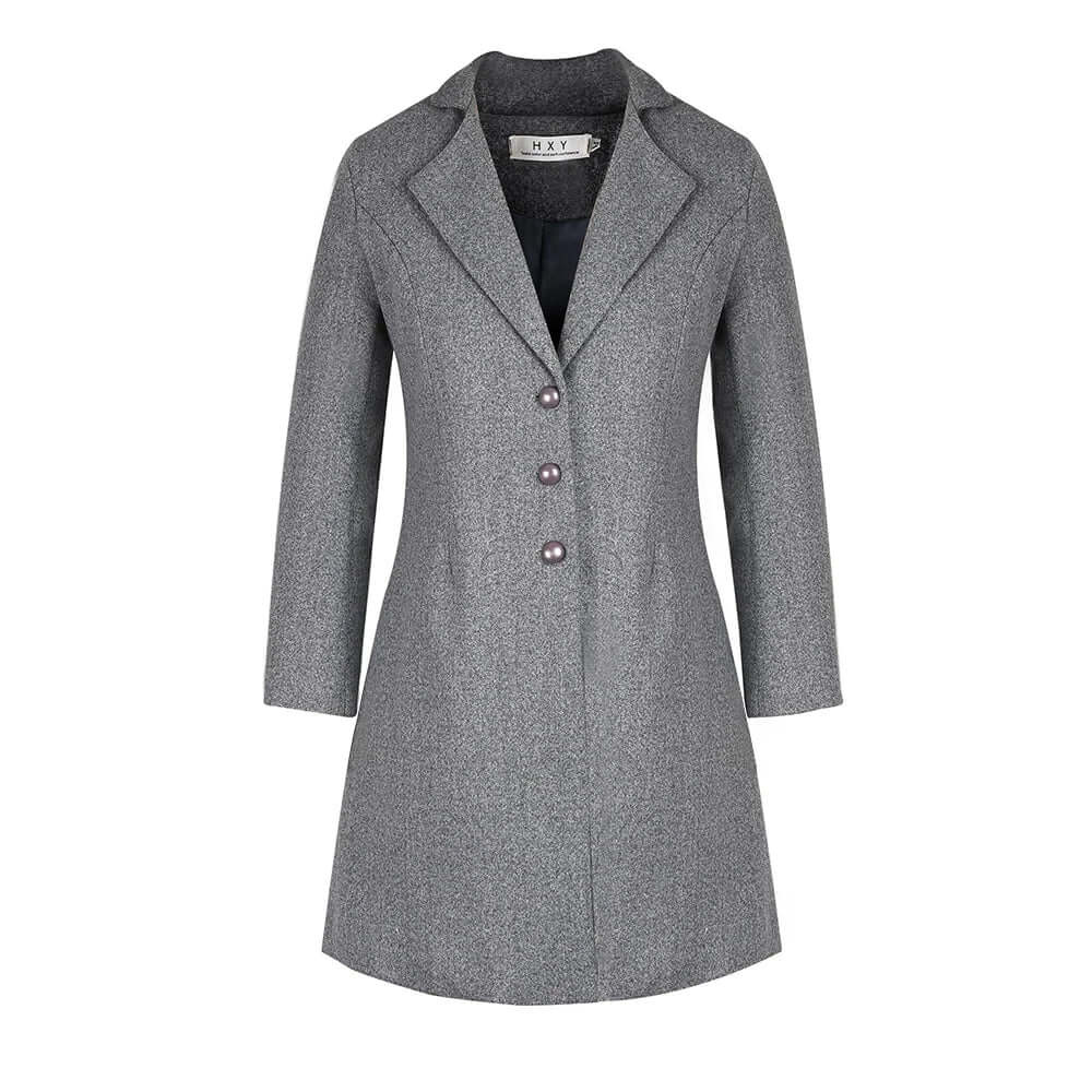 Schwarze Damen Trenchcoat Jacke Übergangsjacke Elegante