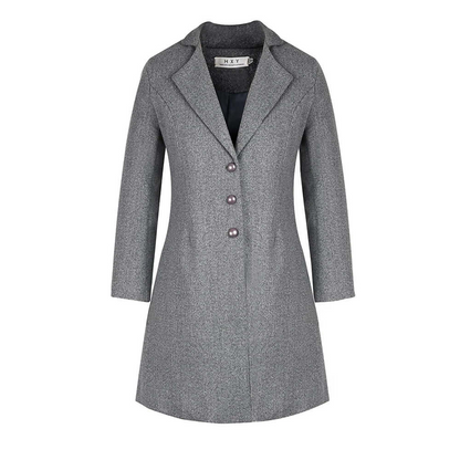 Schwarze Damen Trenchcoat Jacke Übergangsjacke Elegante