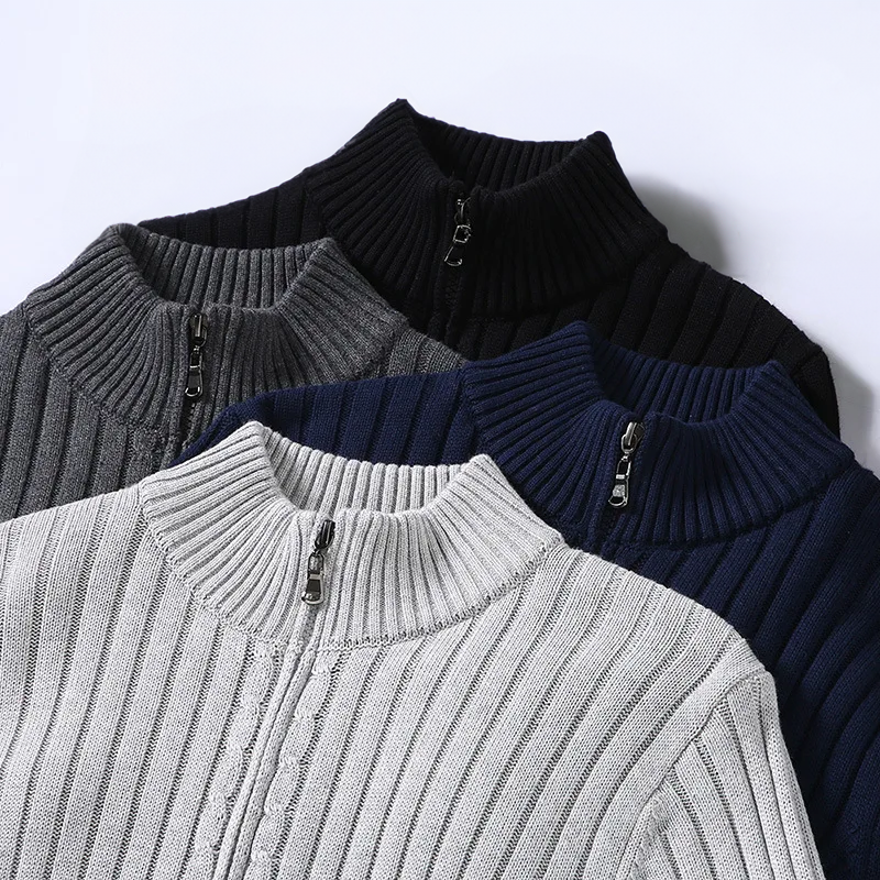 Merino Rollkragenpullover Männer Klassisch Elegannt Warm