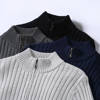 Merino Rollkragenpullover Männer Klassisch Elegannt Warm