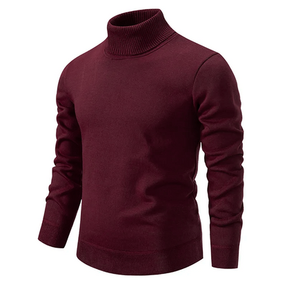 Herren Rollkragenpullover Weich Baumwolle Hochwertig
