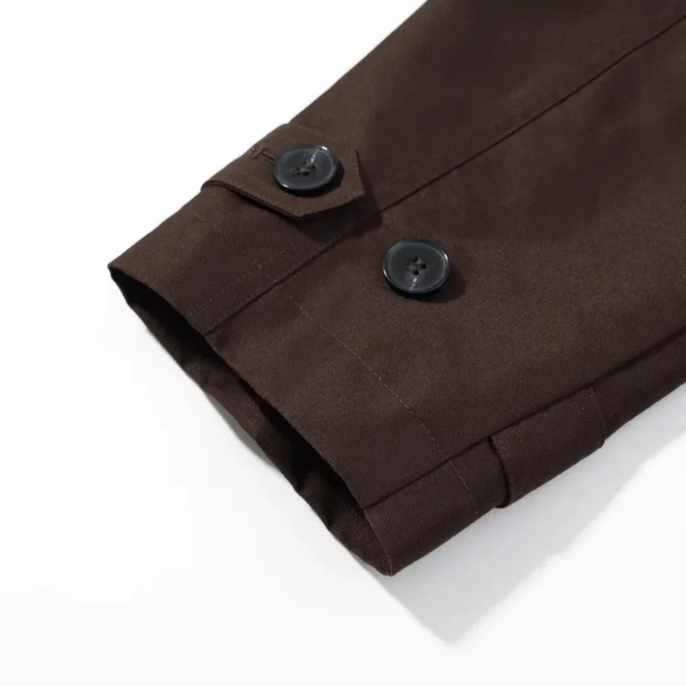 Klassischer Kurzmantel Trenchcoat Damen