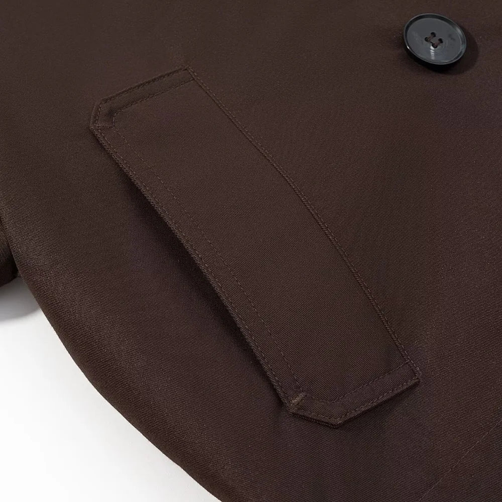 Klassischer Kurzmantel Trenchcoat Damen