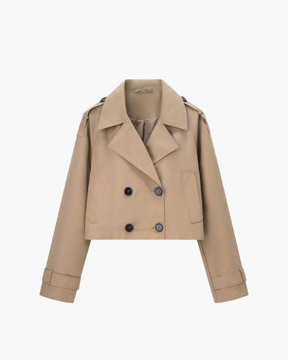 Klassischer Kurzmantel Trenchcoat Damen - BerlinGlamour