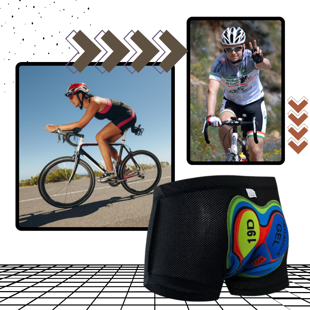 Radlerhose Damen Nahtlos Gepolstert Komfort