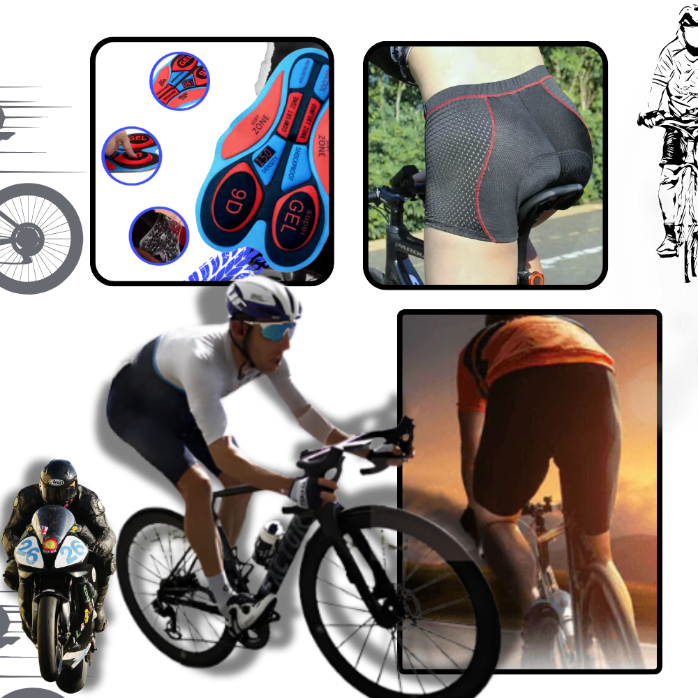 Radlerhose Damen Nahtlos Gepolstert Komfort