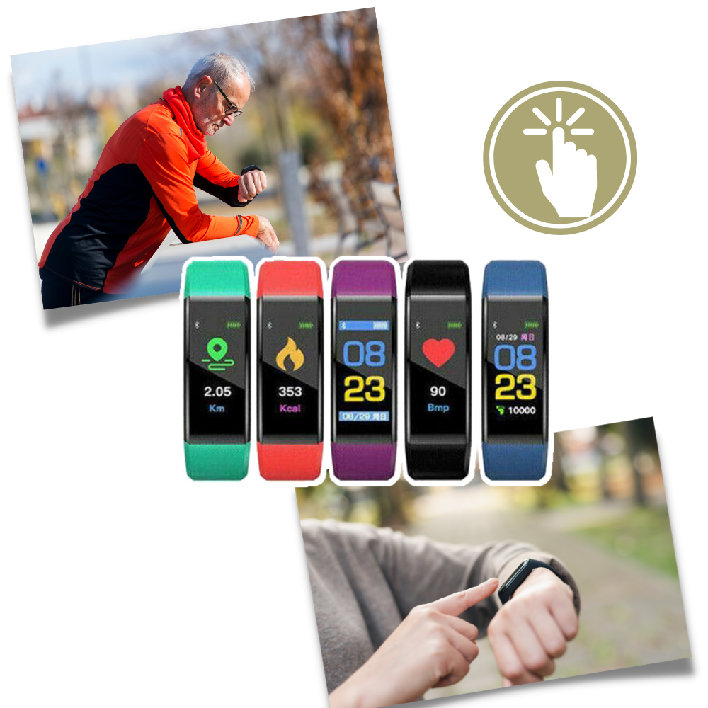 Senioren Smartwatch Herzfrequenz Blutdruck Überwachung